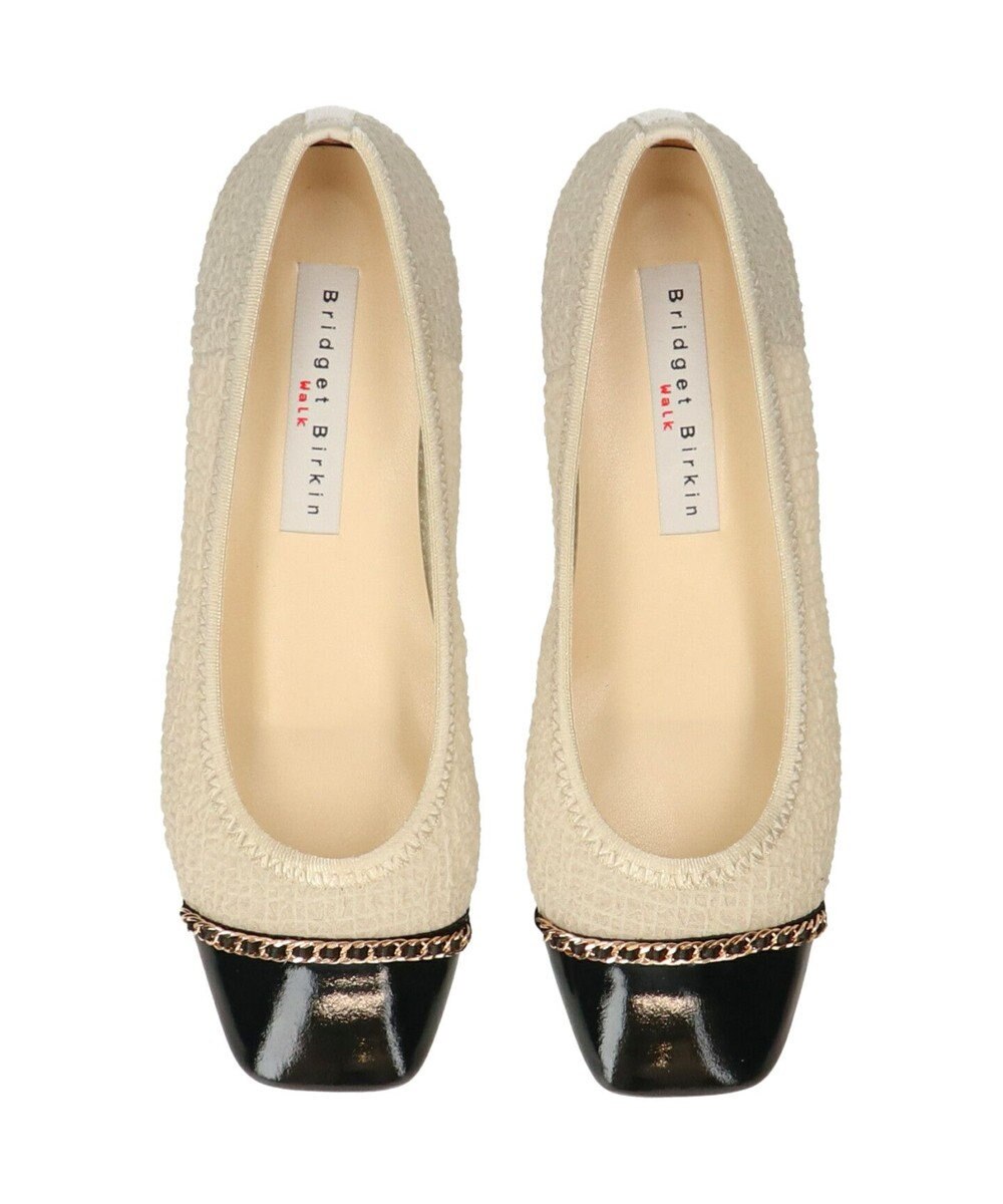 Bridget Birkin 【Bridget Birkin Walk】チェーンアクセントスクエアパンプス 