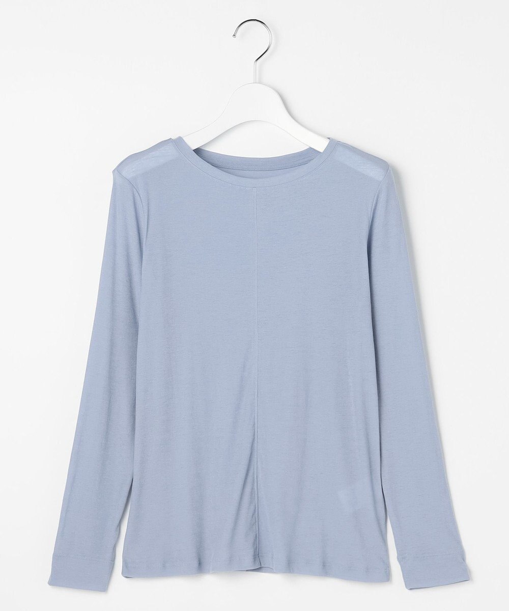 J.PRESS LADIES 【WEB限定】シアーストレッチフライス クルーネック シアー カットソー 