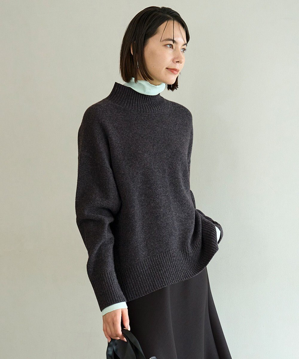 UNFILO カシミヤブレンド ハイネックニット 