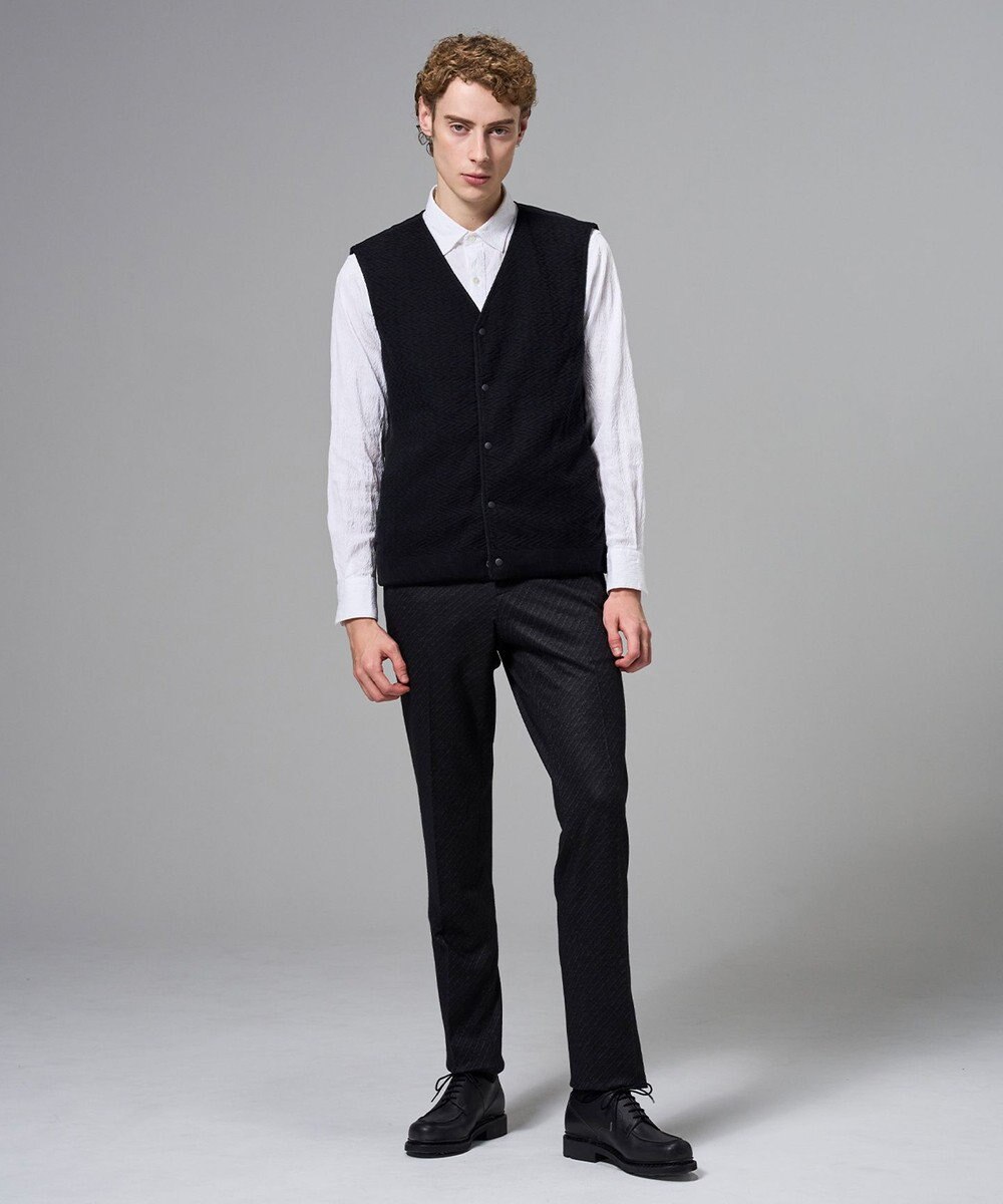 JOSEPH HOMME アブストラクトジャガードストレッチ　レギュラーカラーシャツ 