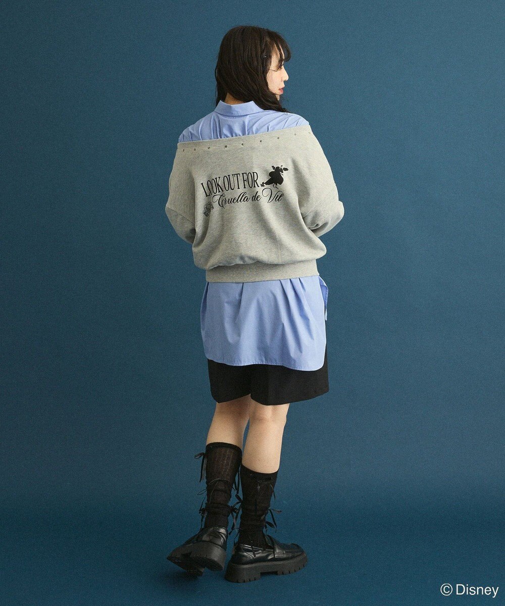 Green Parks １０１匹わんちゃん／クルエラオフショルスウェット 