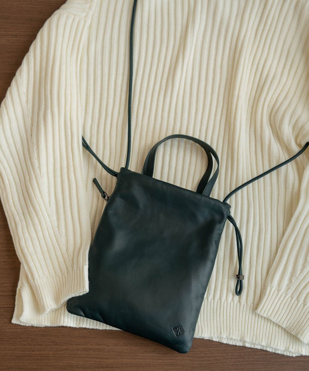 ACE BAGS & LUGGAGE ultma TOKYO アイオ 巾着 ショルダーバッグ 11982 本革 サコッシュ 