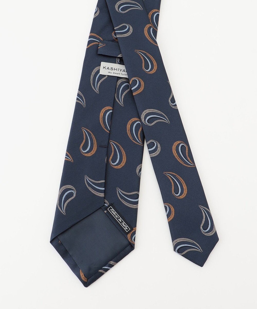 KASHIYAMA KASHIYAMAオリジナル【JAPAN MADE】ペイズリーネクタイ 