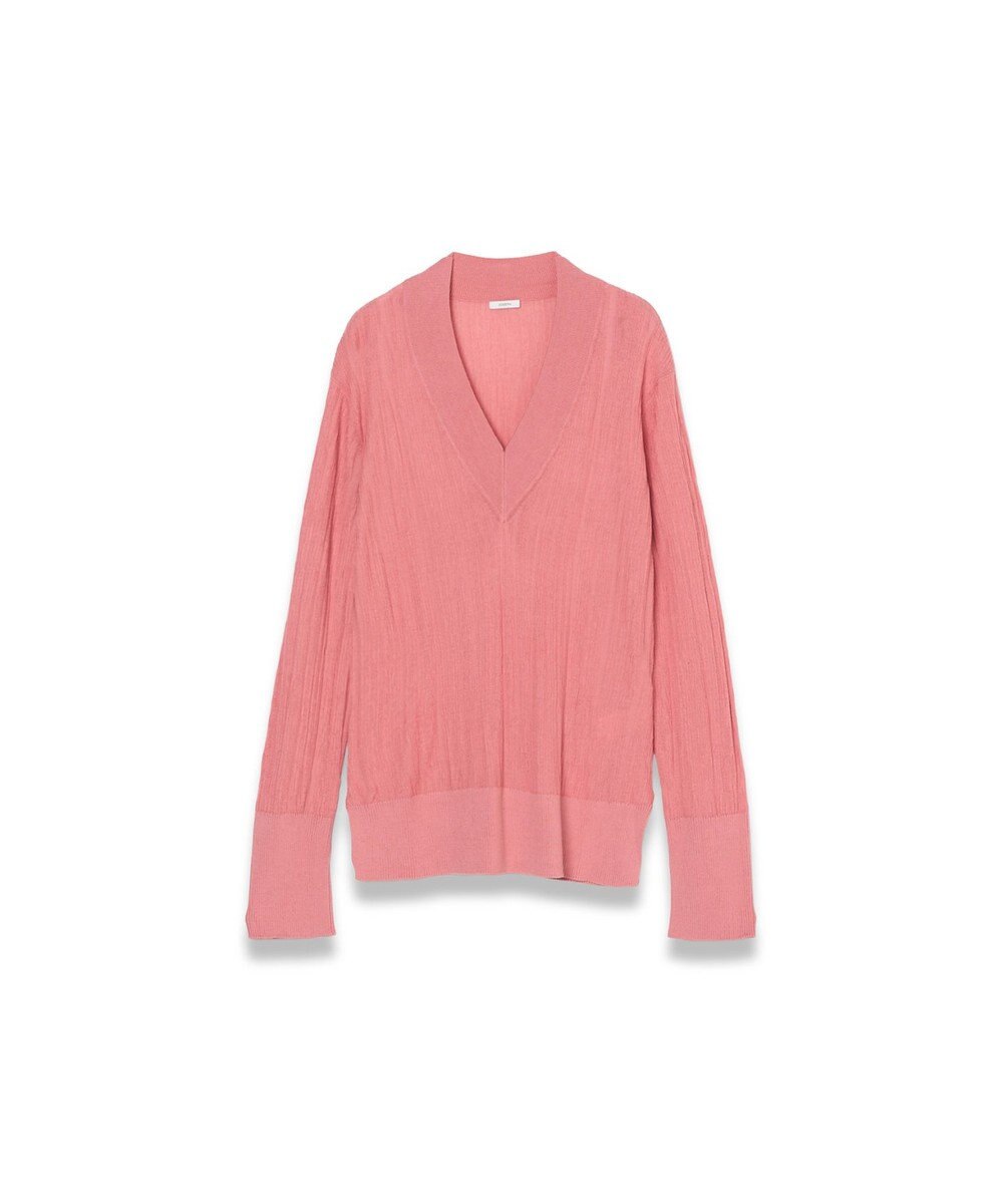 JOSEPH クリンクルリブ　Vネックニット 