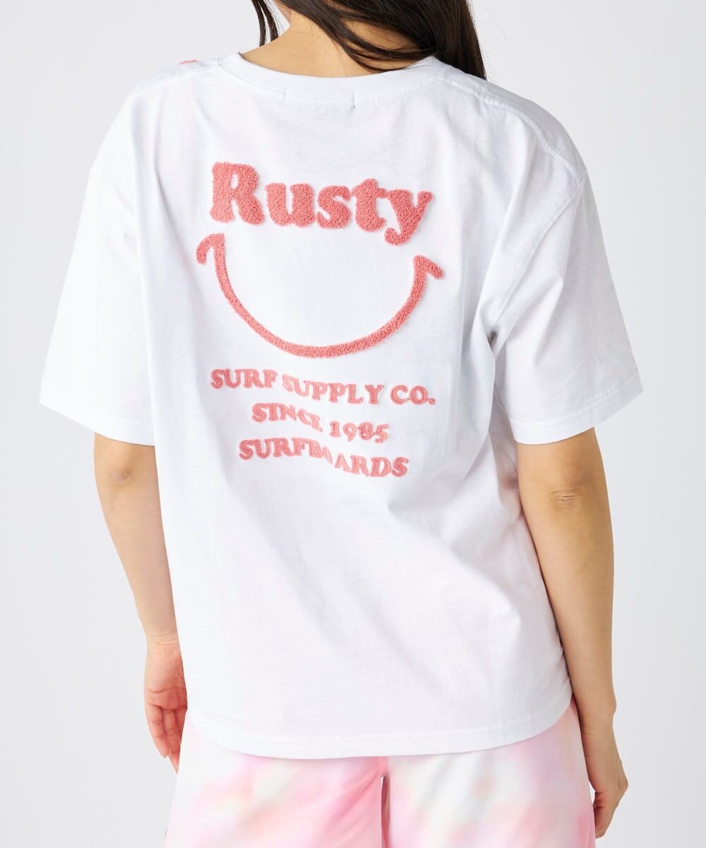 OP／FILA 【RUSTY】ニコちゃん×刺しゅう半袖Tシャツ 