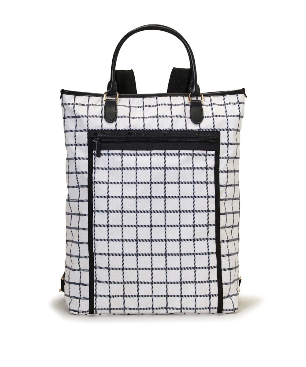 LeSportsac EVERYDAY TH CITY BKPK/アップタウンモノチェック/ブラック 