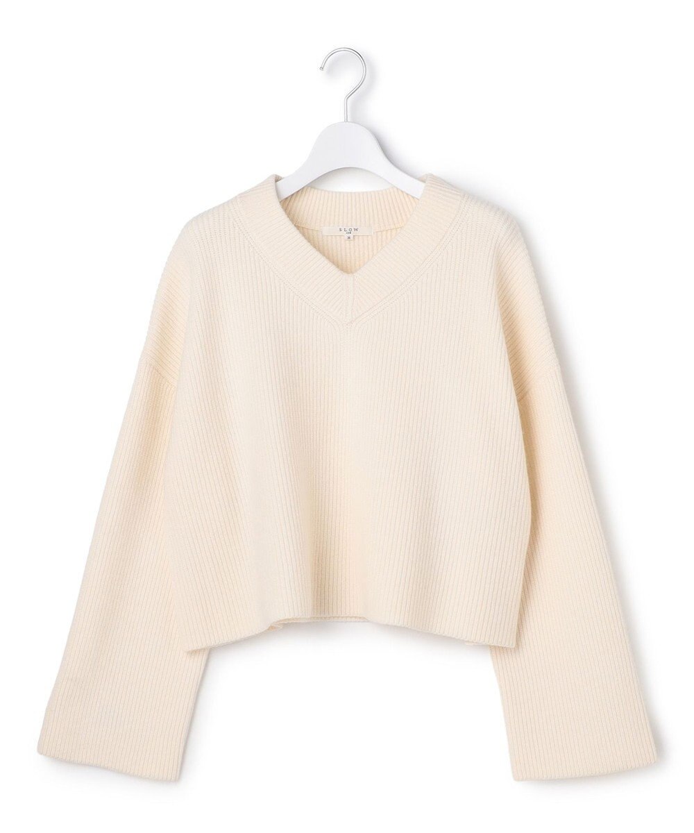 23区 S 【SLOW/一部店舗限定】ソフトウール Vネック ニット 