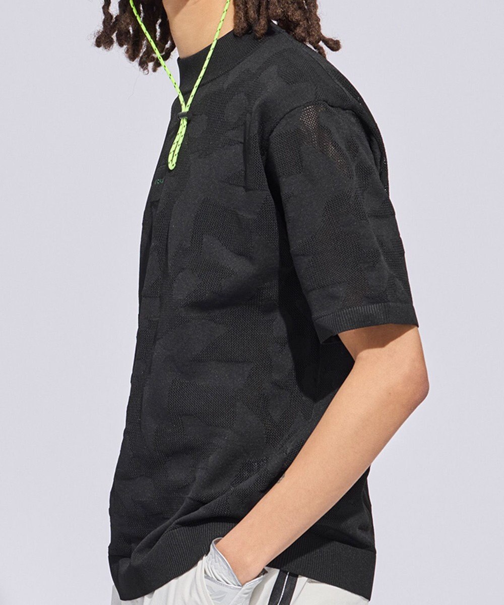 PW CIRCULUS 【MEN】ＤＯＶＥモチーフ ニットモックネック ゴルフ 