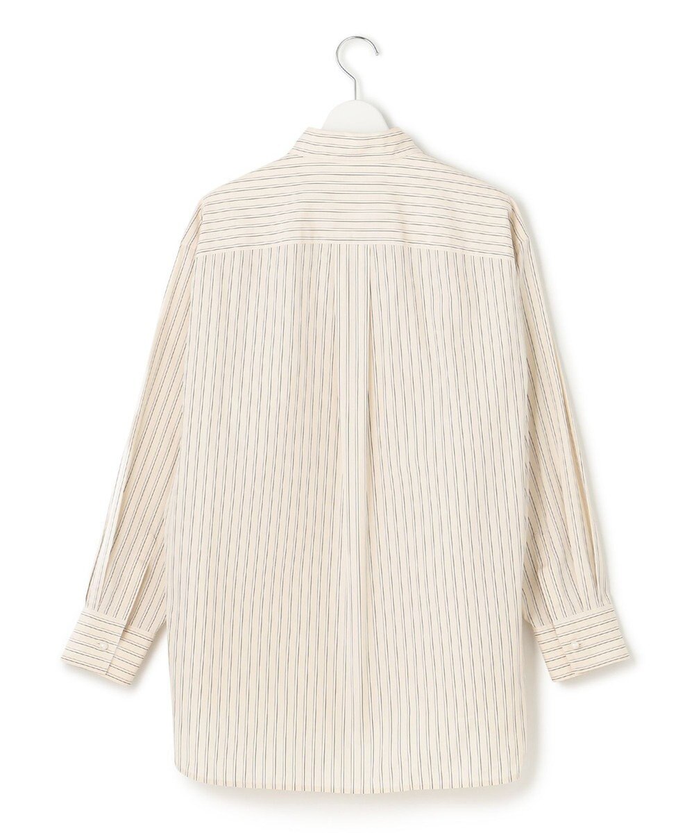 23区 L 【洗える】CANCLINI ポケット付き パールボタン シャツブラウス 