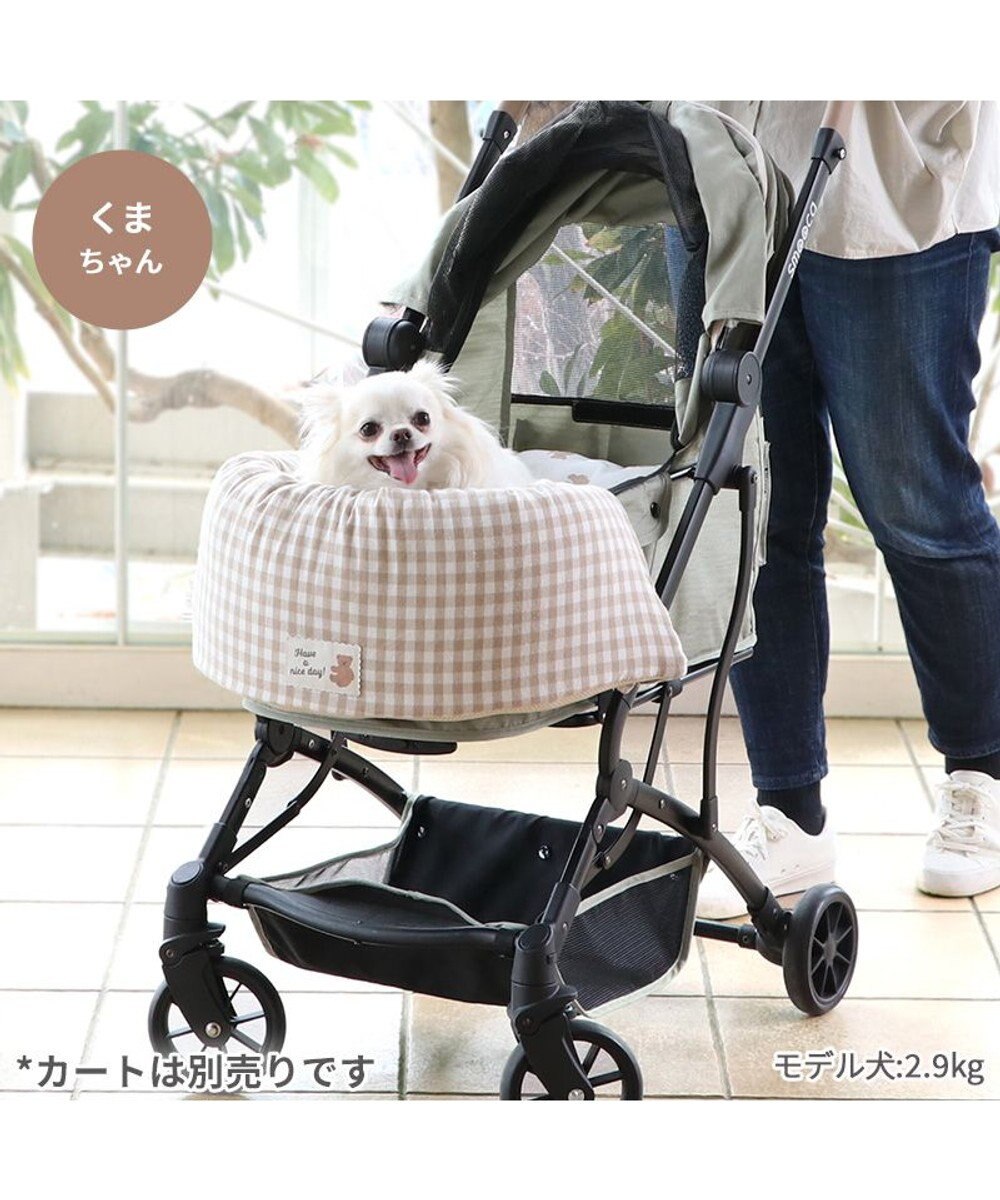 PET PARADISE ペットパラダイス クール カートクッション  《くまちゃん柄》 