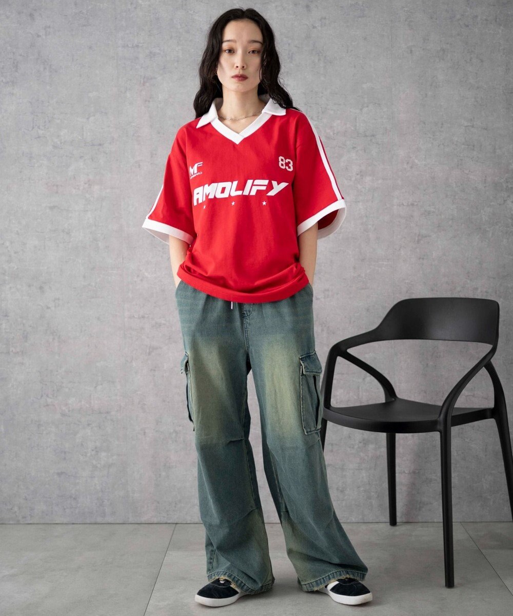 WEGO デニムパラシュートカーゴパンツ 