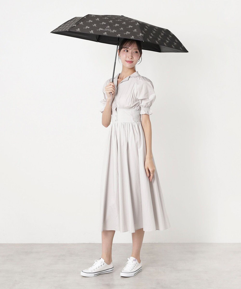 MOONBAT 【遮熱・遮光】POLO RALPH LAUREN(ポロ ラルフローレン)フローラル 花柄 晴雨兼用 雨傘  折りたたみ傘 簡単開閉 