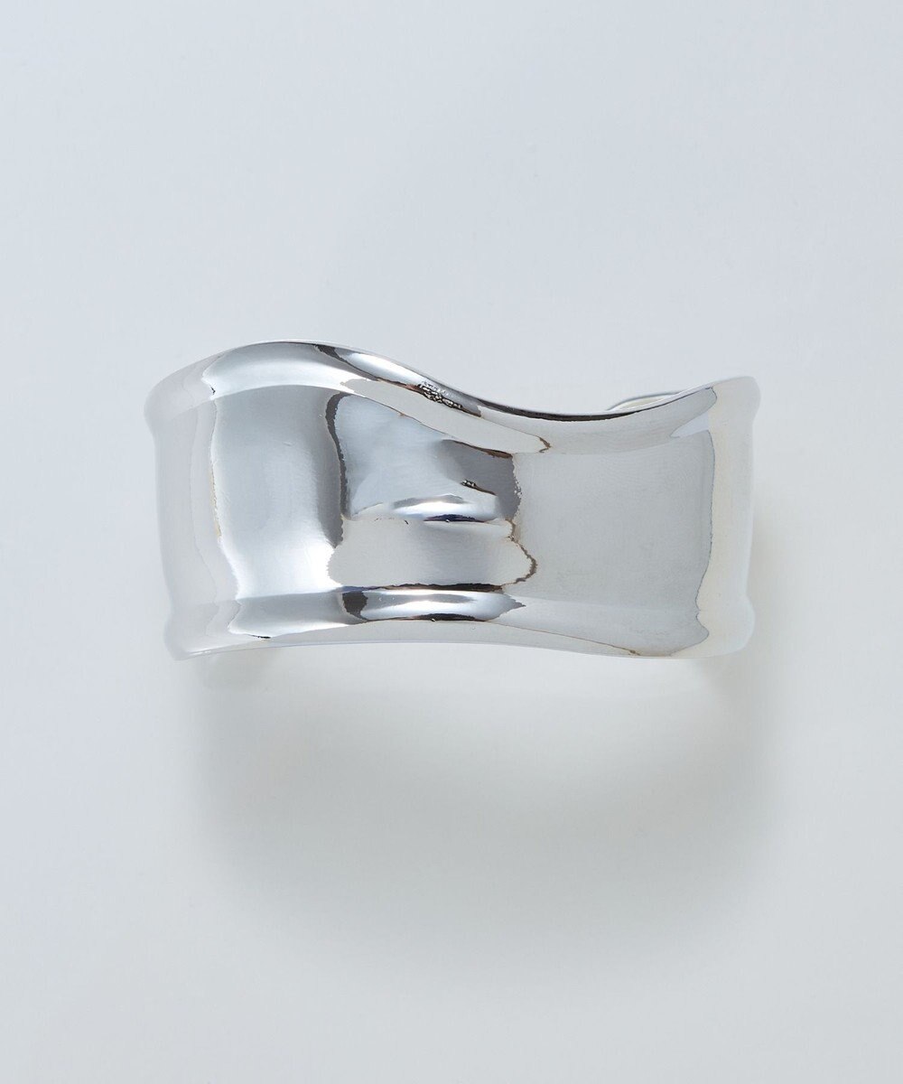 Phoebe アークカフワイドバングル　シルバー 