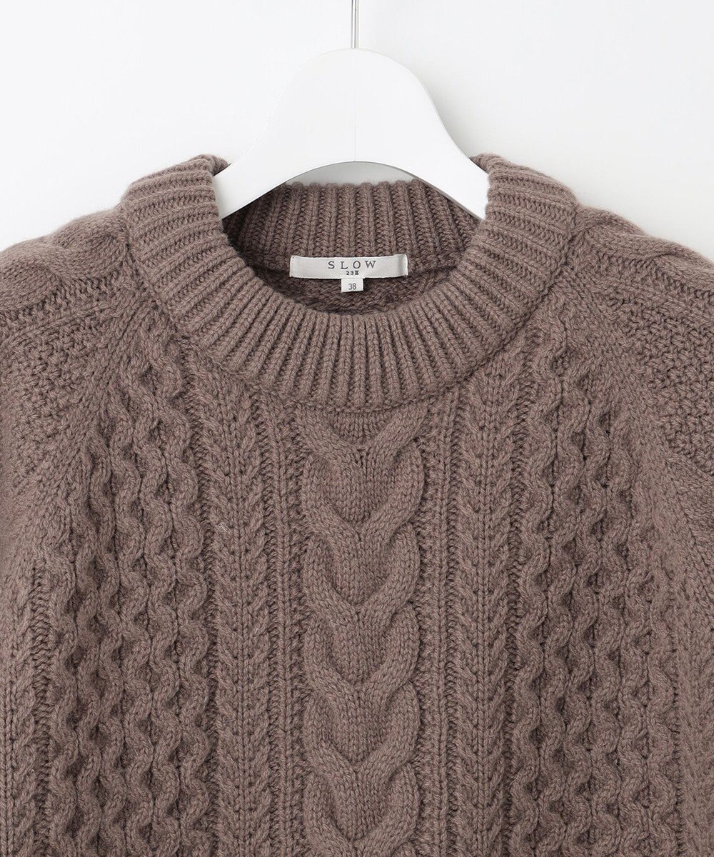 23区 【SLOW/一部店舗限定】ニットトータル アラン柄 ニット 