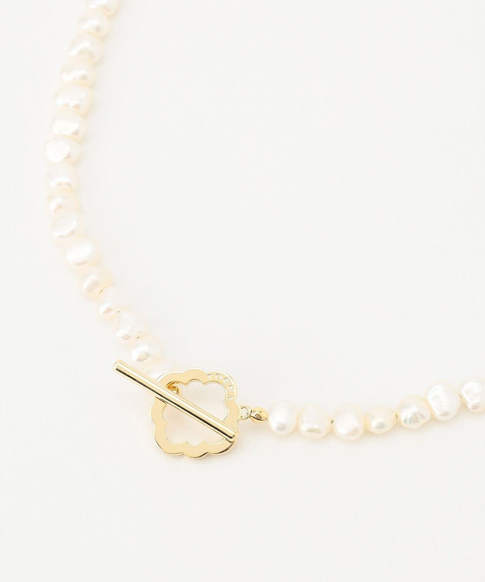 TOCCA OPEN CLOVER PEARL NECKLACE 淡水バロックパール 2WAY ネックレス 