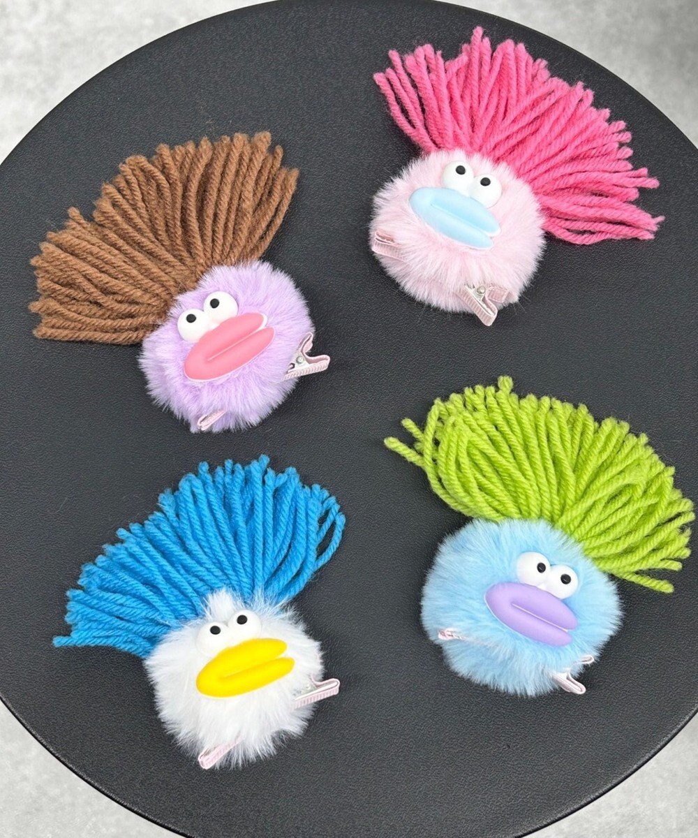 WEGO モケモケモンスターヘアクリップ 