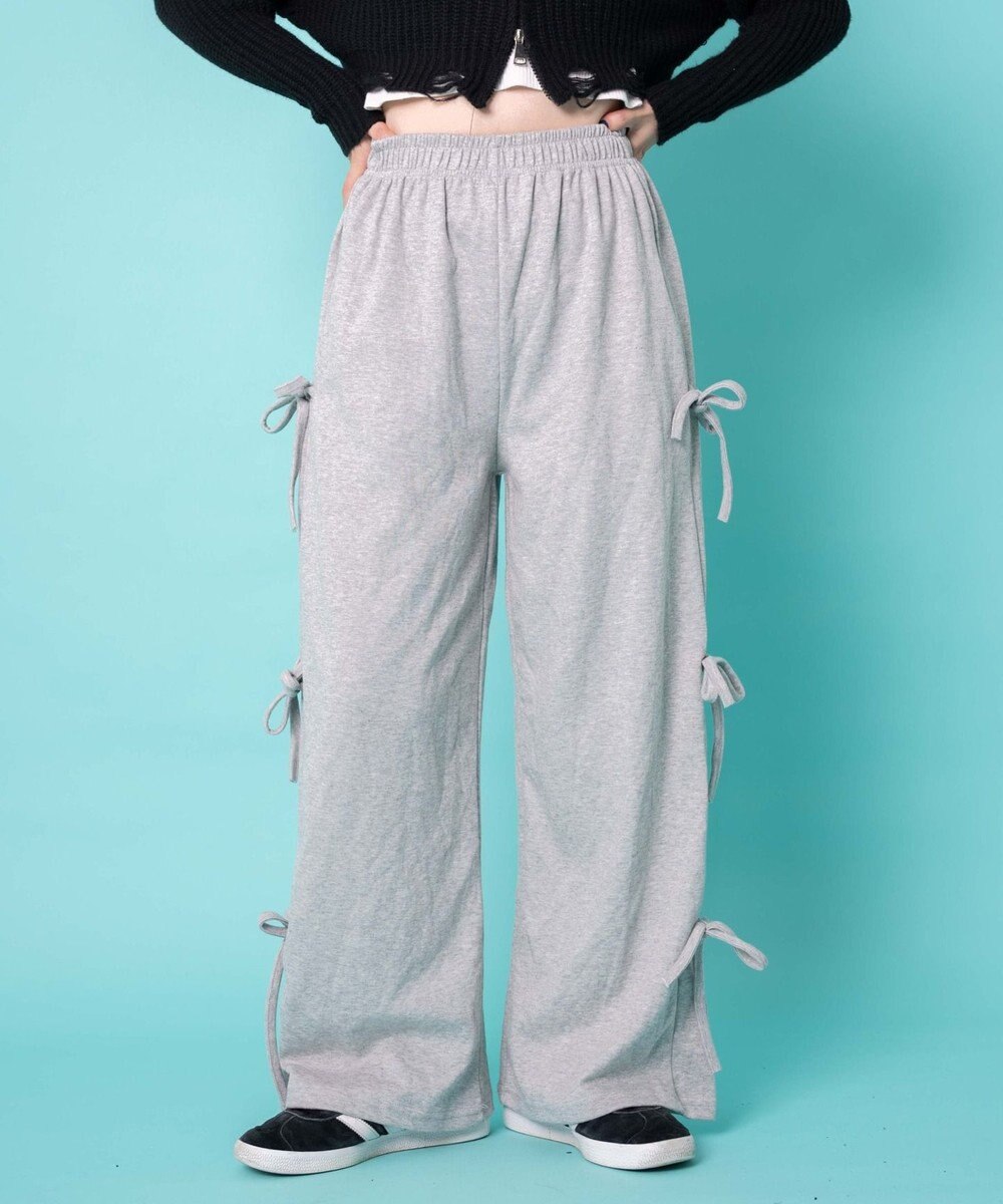 WEGO サイドリボンスウェットパンツ 