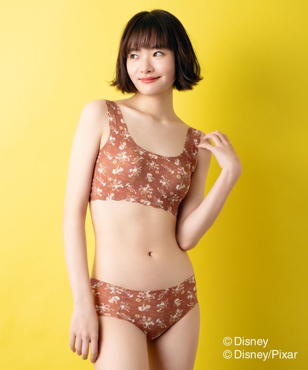 WACOAL ノンワイヤーブラ [GOCOCi][ワコール] Disneyコレクション 伸びのよい素材を使用 立体的なバストシルエット ゴコチ ハーフトップ ブラトップ レディース CGG537 /ワコール 