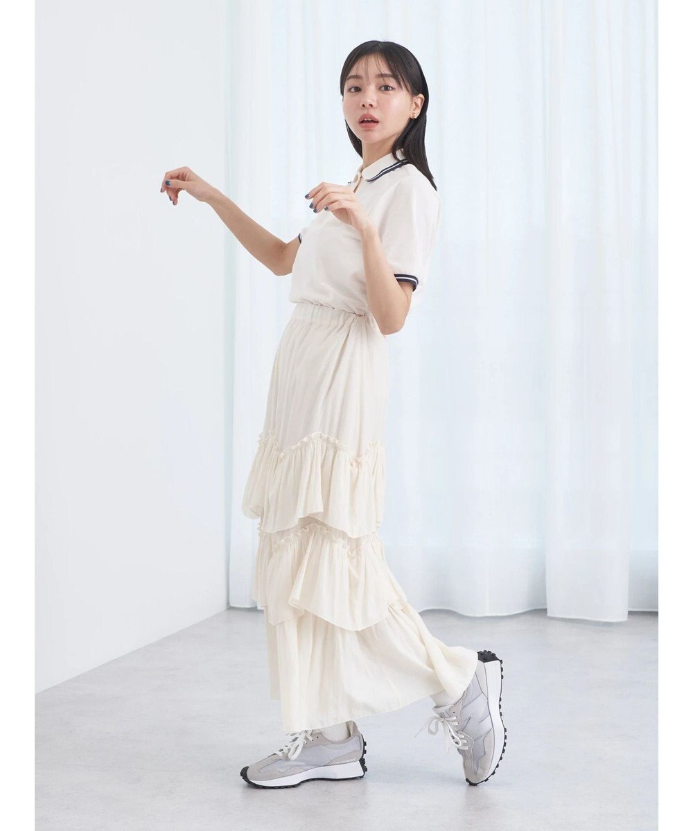 earth music&ecology ハートロゴ刺繍ポロ 