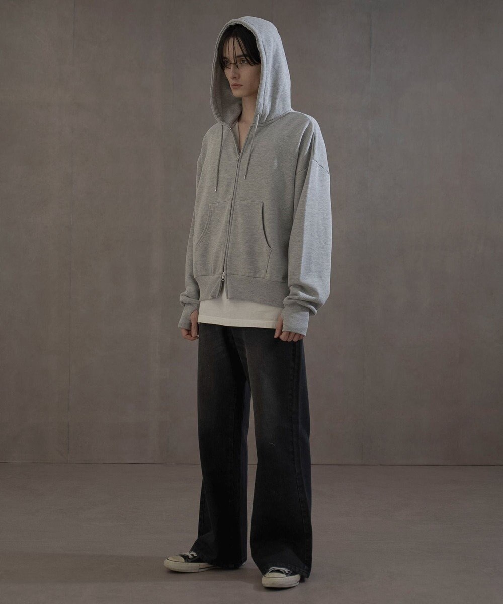 WEGO ショートダブルZIPパーカー 