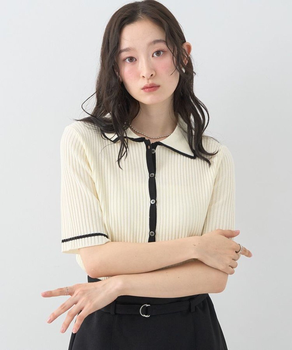 earth music&ecology 【予約】リブニットカーディガン 