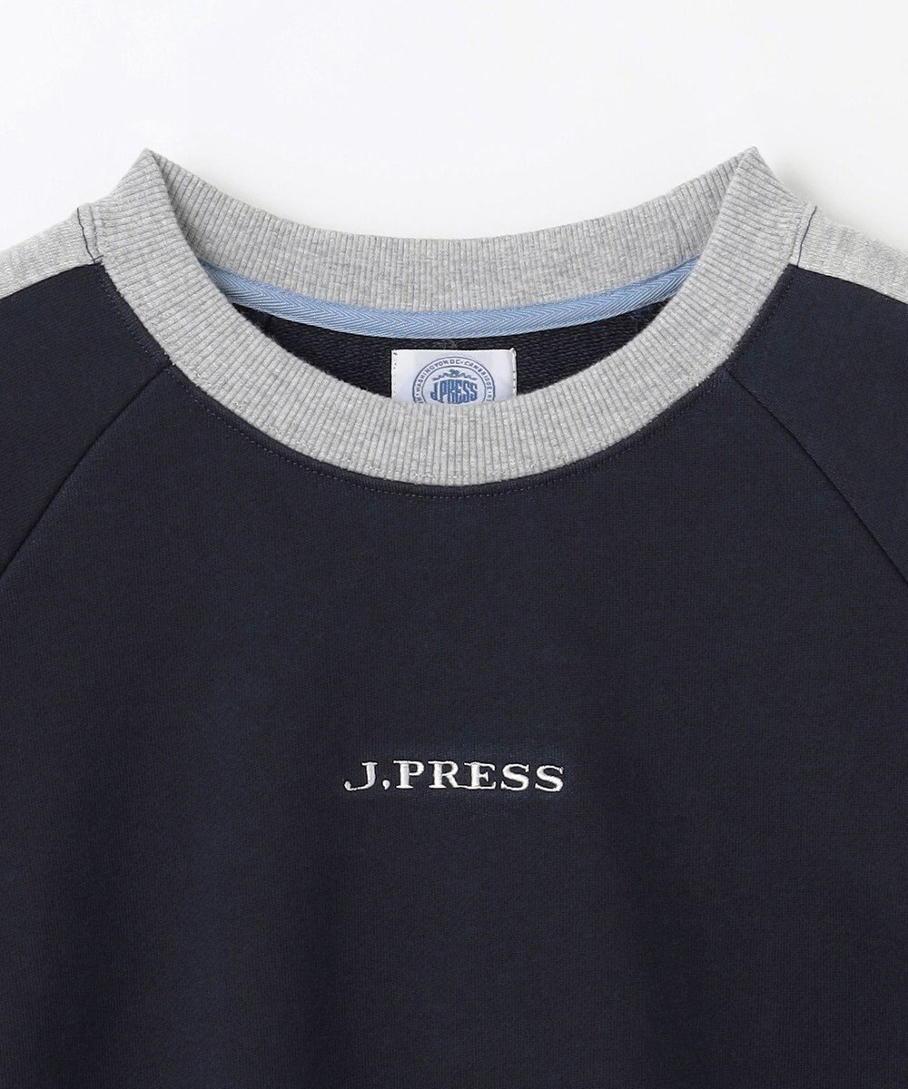 J.PRESS KIDS 【140-170cm】裏毛ラグラン ロゴトレーナー 