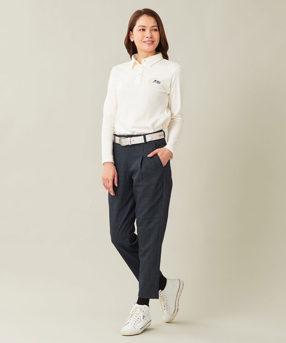 23区GOLF 【WOMEN】グラデーション合皮ロゴベルト 