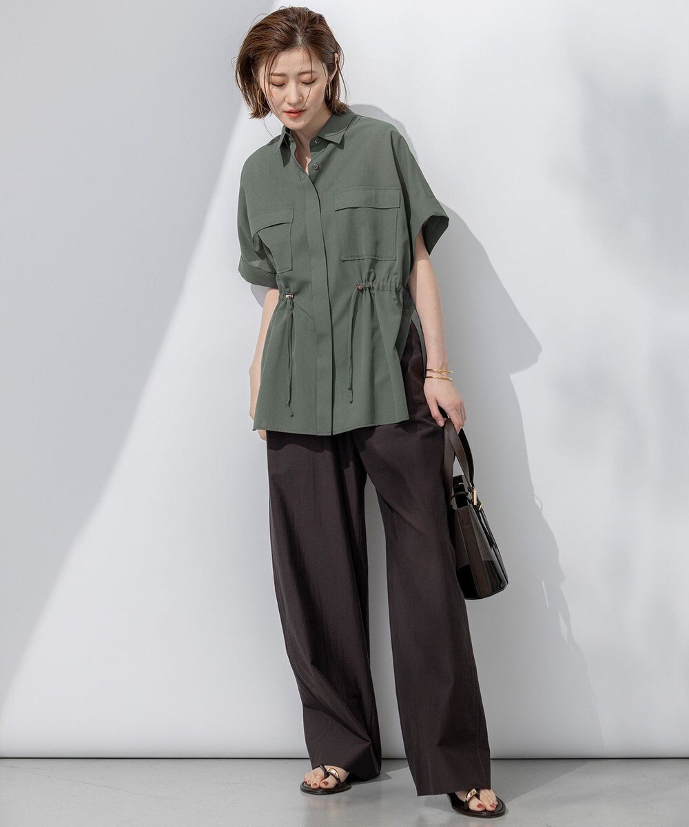 23区 L MANTECO ブライトワッシャー ワイド パンツ 