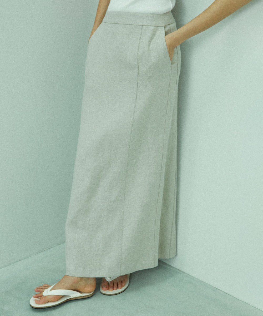 BEIGE， BURDOCK / Iラインスカート 