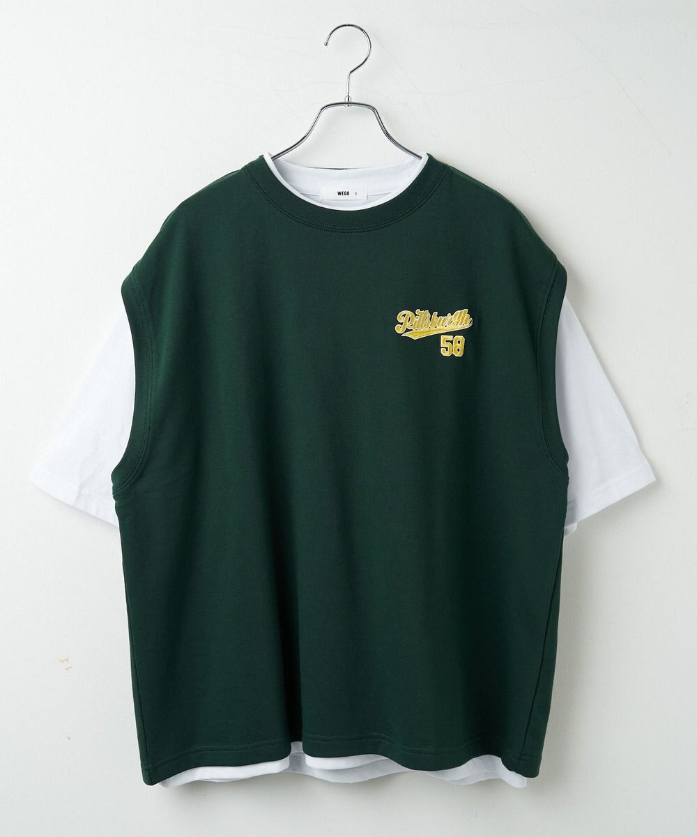 WEGO 【SETUPアイテム】アンサンブルスウェットベストT（S） 