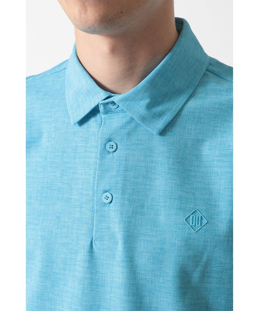 DAKS DAKS GOLF DDロゴ メッシュデニムプリント ポロシャツ 