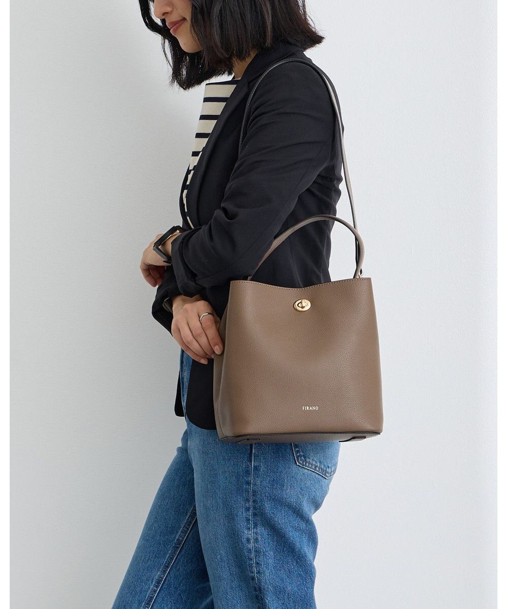 MioFIRANO ツイストロックボックスハンドバッグ 3WAY　FIRANO フィラノ 