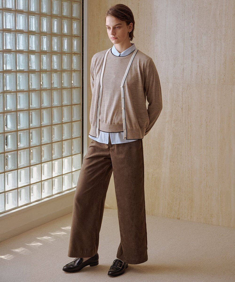 J.PRESS LADIES トリムツイン ニット 