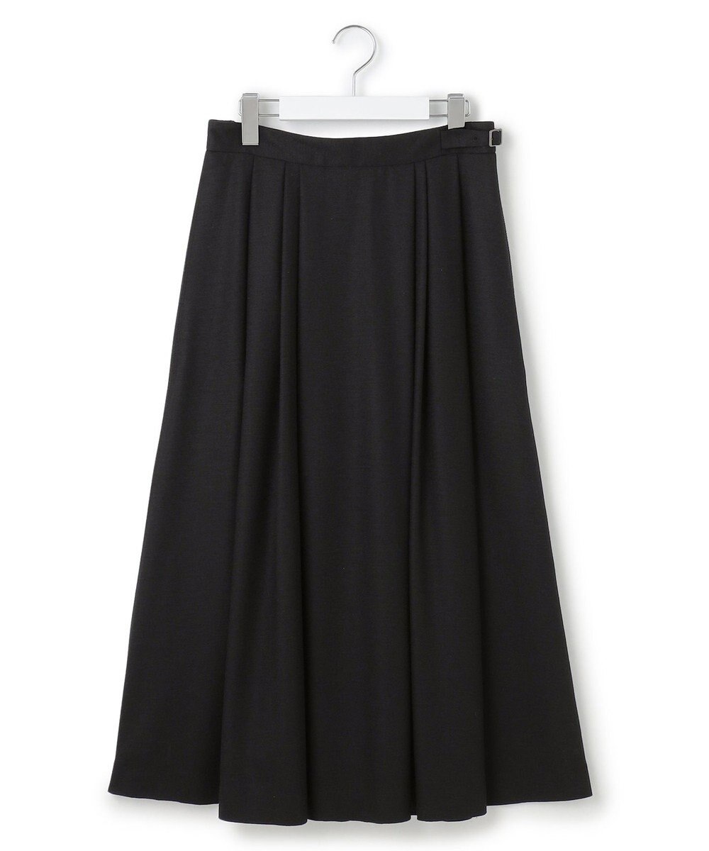 23区 【洗える】ウールミルドジャージー タック スカート 