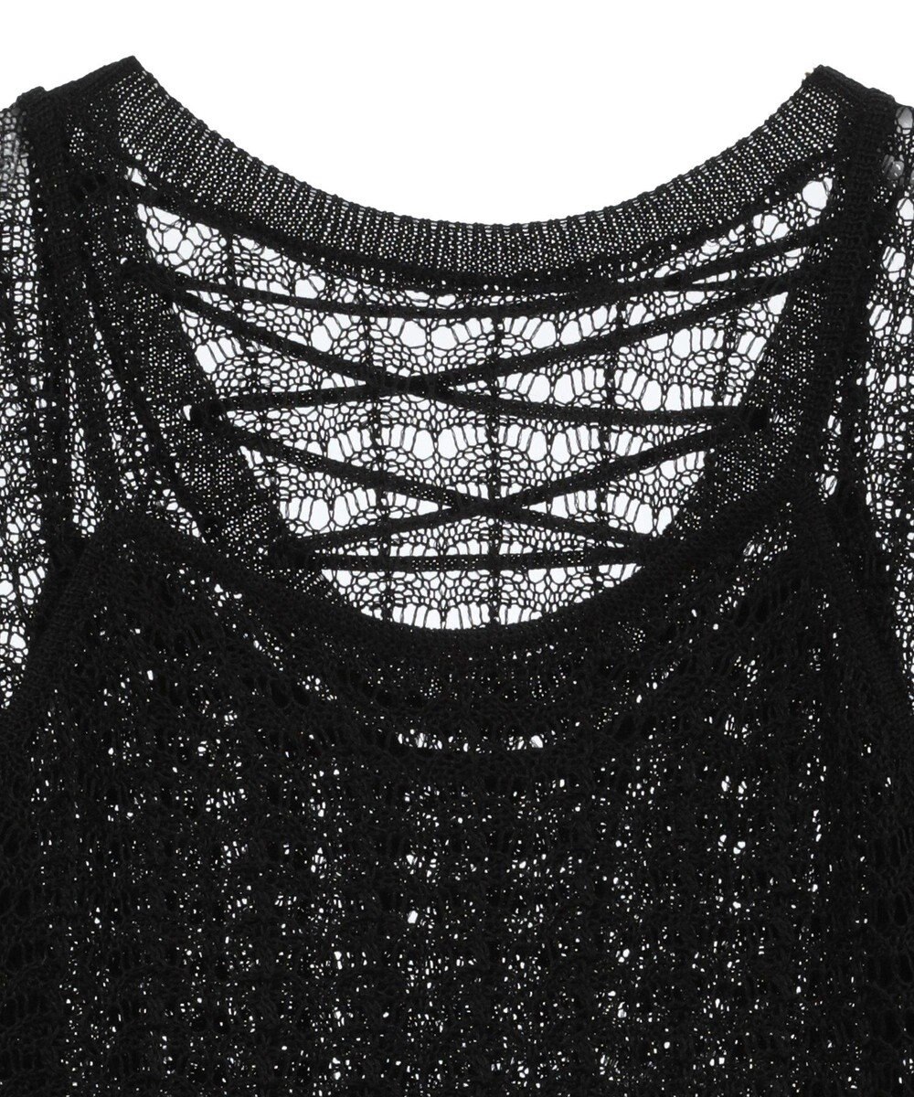 Green Parks ＳＥＴ２点　クロシェ風ニットプルオーバー 