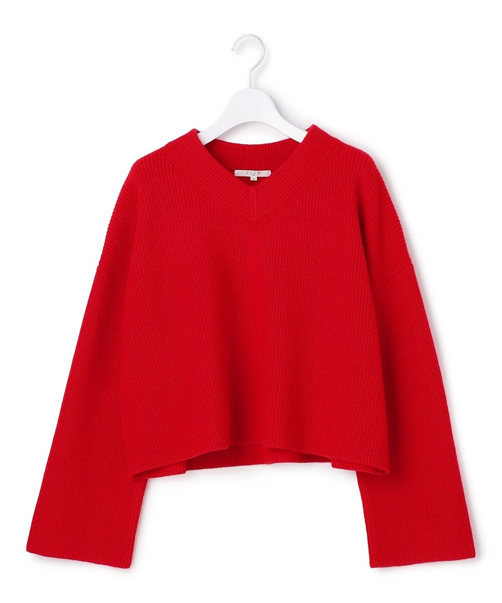 23区 S 【SLOW/一部店舗限定】ソフトウール Vネック ニット 