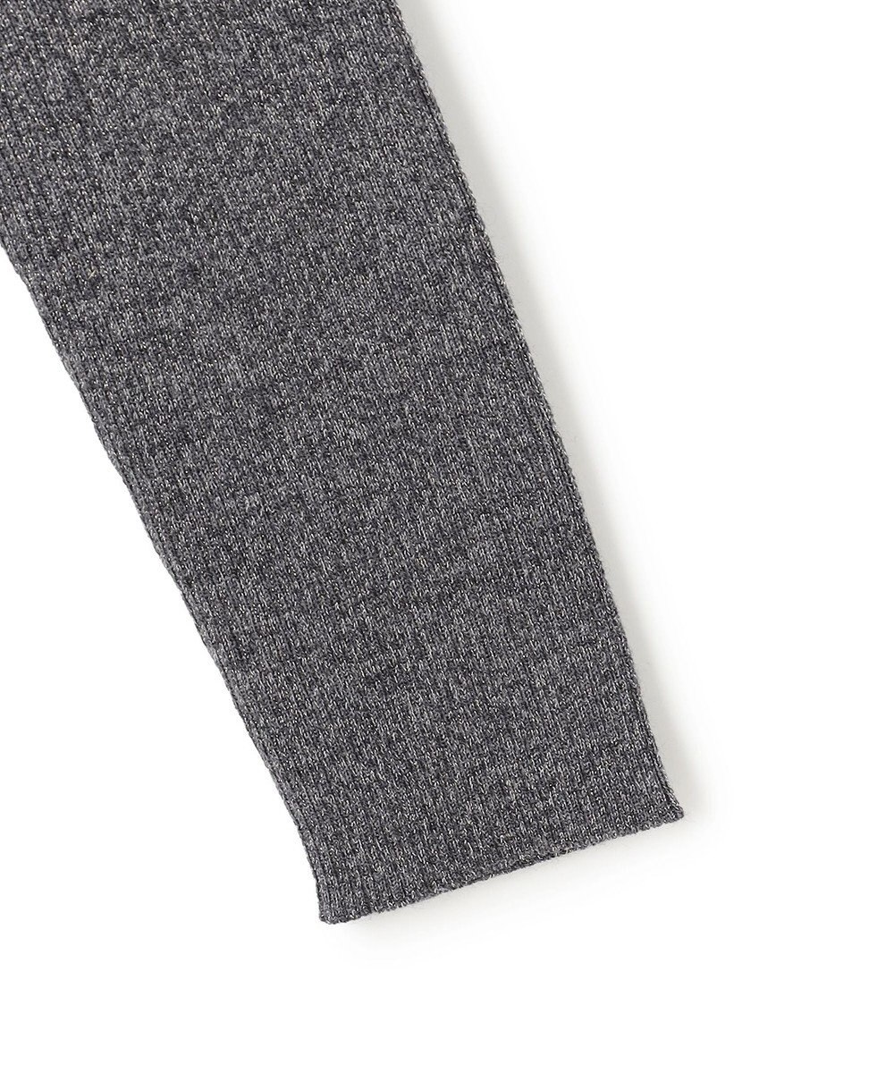 ICB L 【洗える】 エクストラファインメリノリブ Vネックカーディガン 