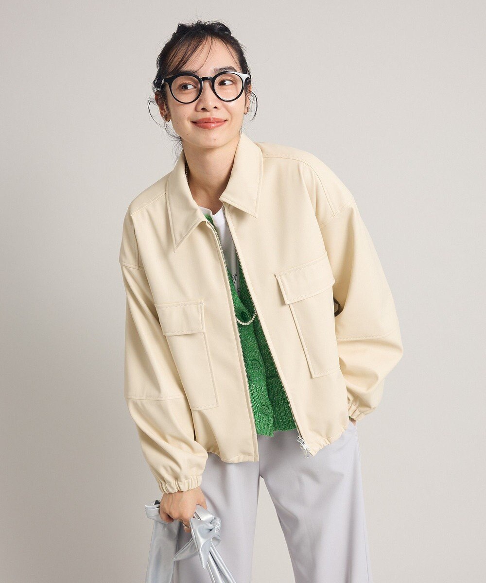 Green Parks フェイクレザージャケット 