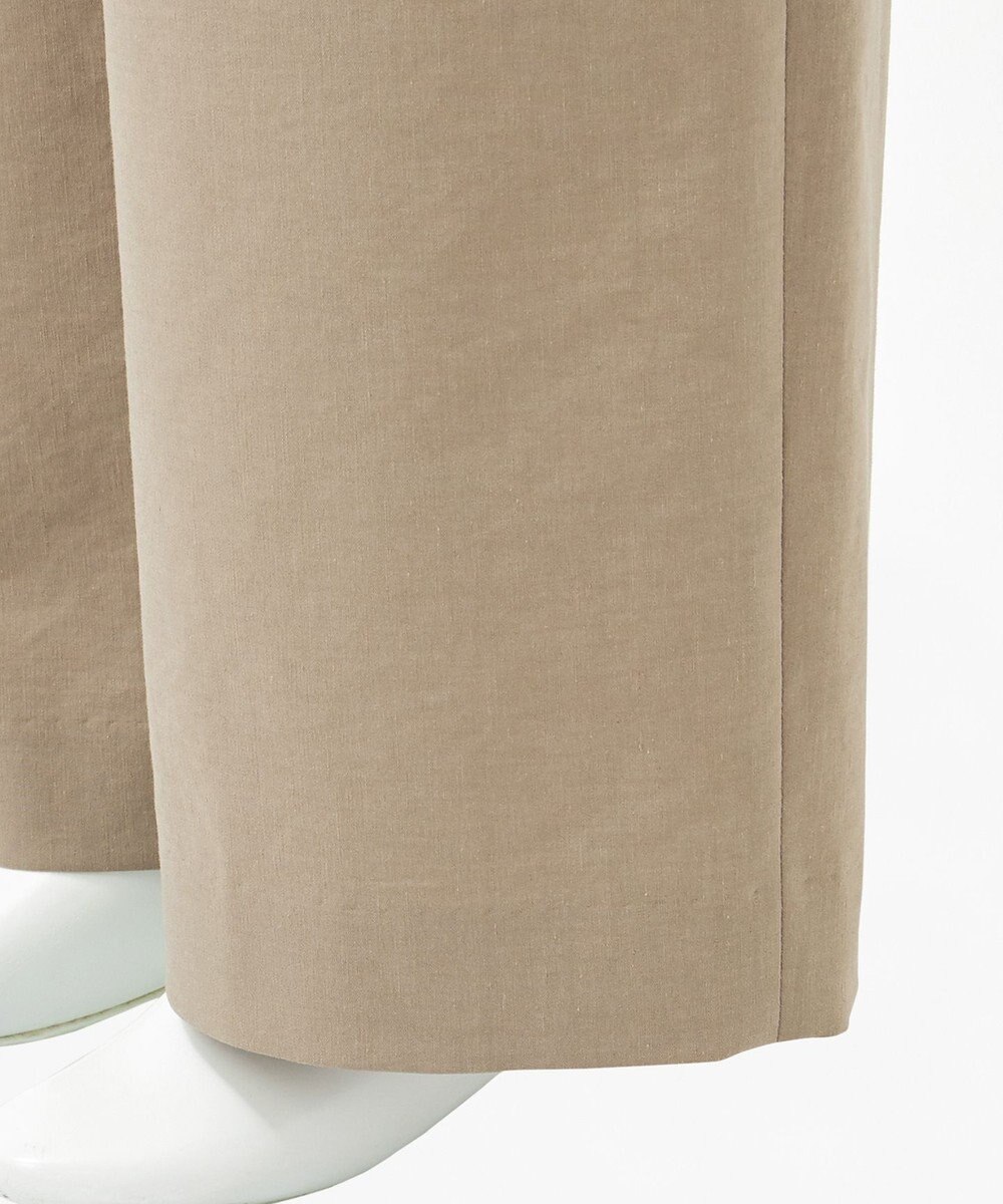 23区 L 【GOLD LABEL】クリスピーリネンストレッチ サスペンダーパンツ 