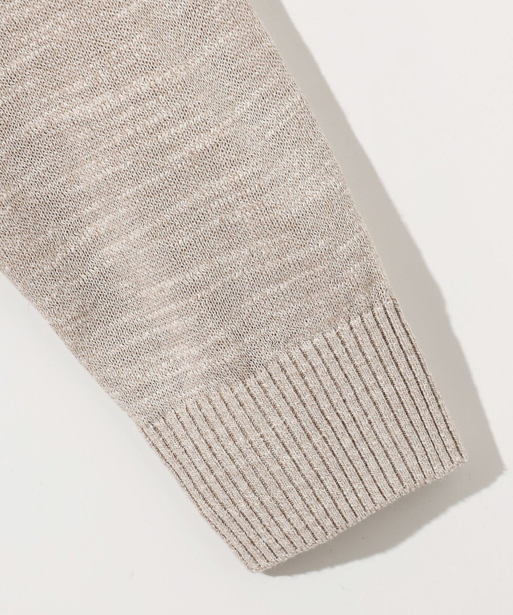 JOSEPH ABBOUD 【イタリア糸使用/清涼感/軽い/洗える/サスティナブル】スラブギマ ニット  ジップ ブルゾン 