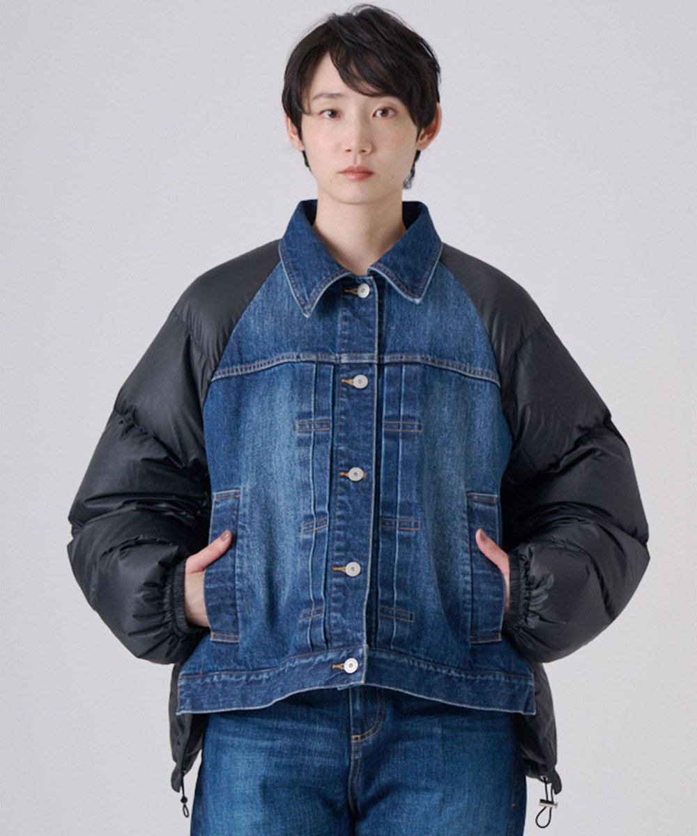 Ripo trenta anni 【防寒対策】P/W DENIM DOWN JK デニムダウン BLACK