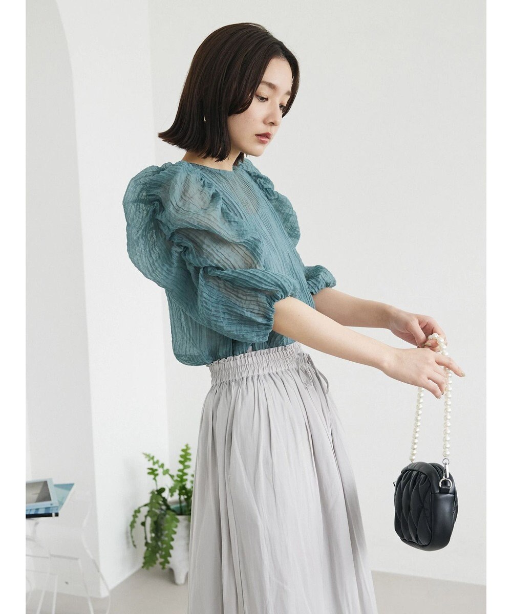 Green Parks ・ＡＮＤ　ＳＥＡＲＣＨ　シアーパワーショルダーブラウス 