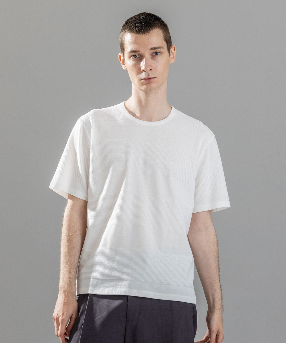 JOSEPH HOMME 新素材【清涼感/ストレッチ】リンクスメランジジャージー　クルーネックカットソー 