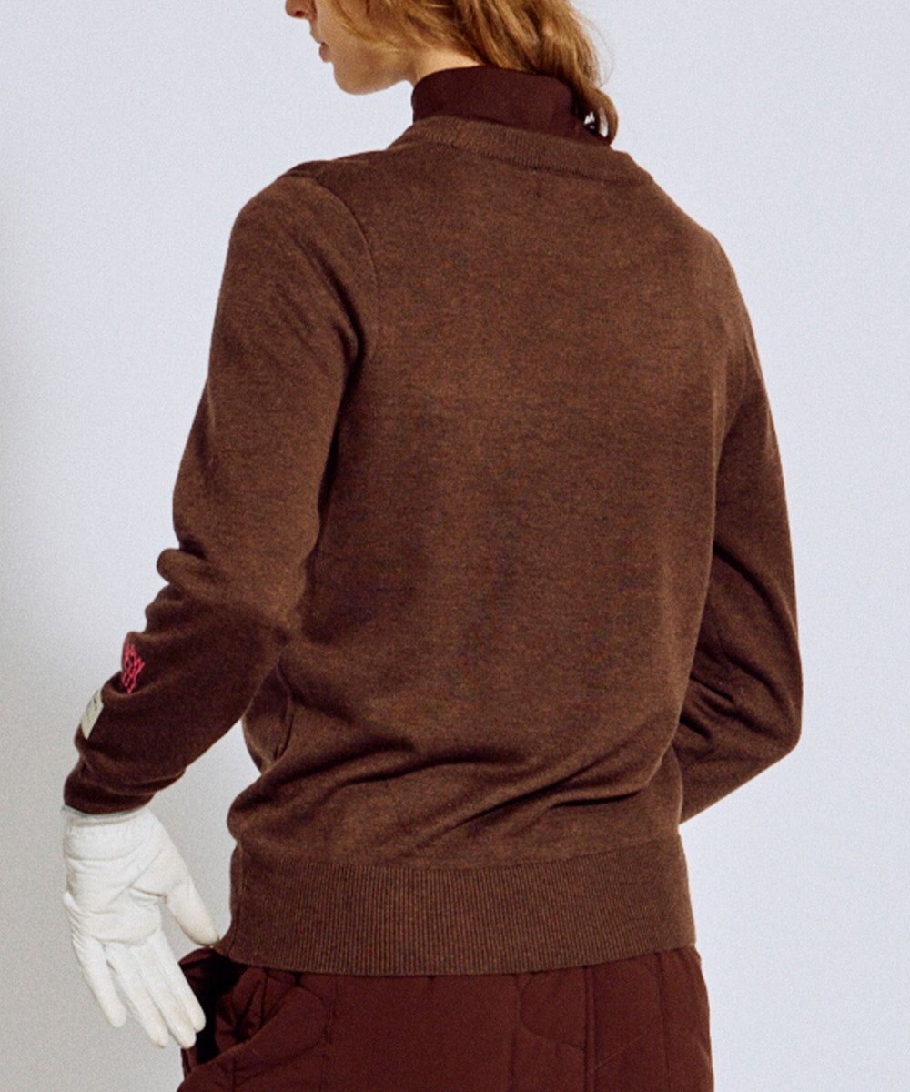 PW CIRCULUS 【WOMEN】Spark cat クルーネックニット ゴルフウェア レディース 