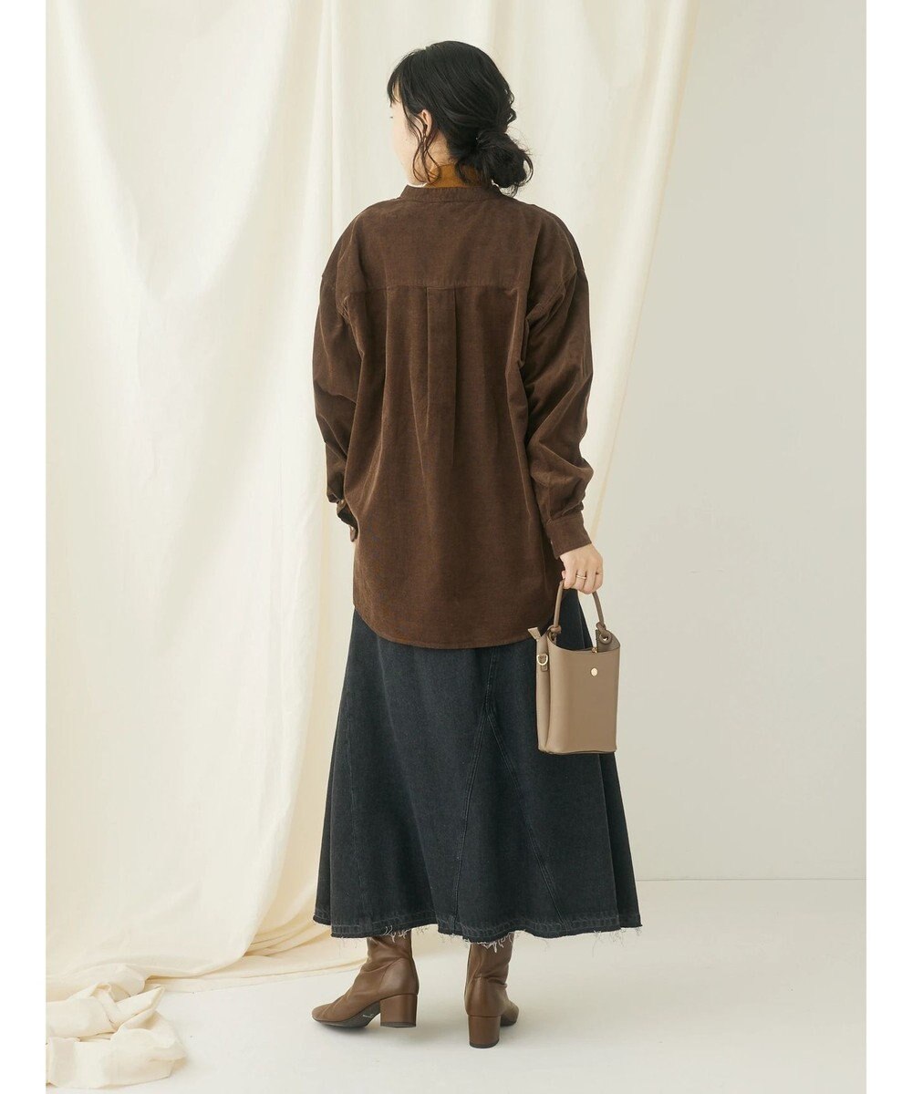 CRAFT STANDARD BOUTIQUE コーデュロイバンドカラーシャツ 