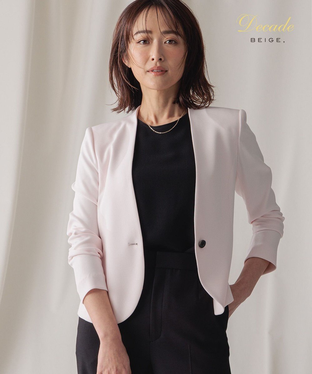 BEIGE， LUIZA / ノーカラージャケット 