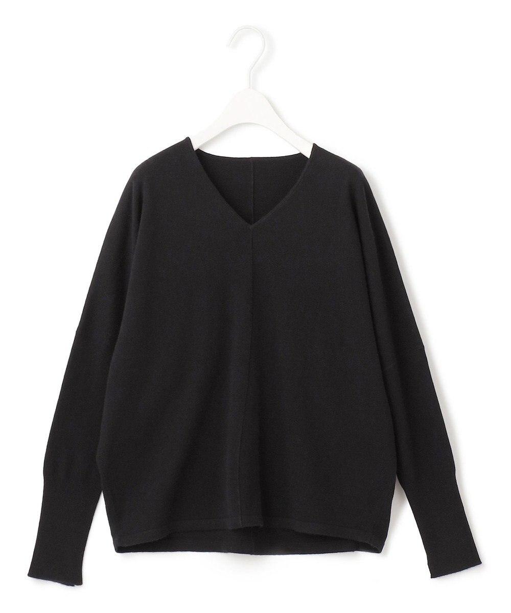 ICB 【洗える】ソフトウールハイゲージ Vネックプルオーバー 