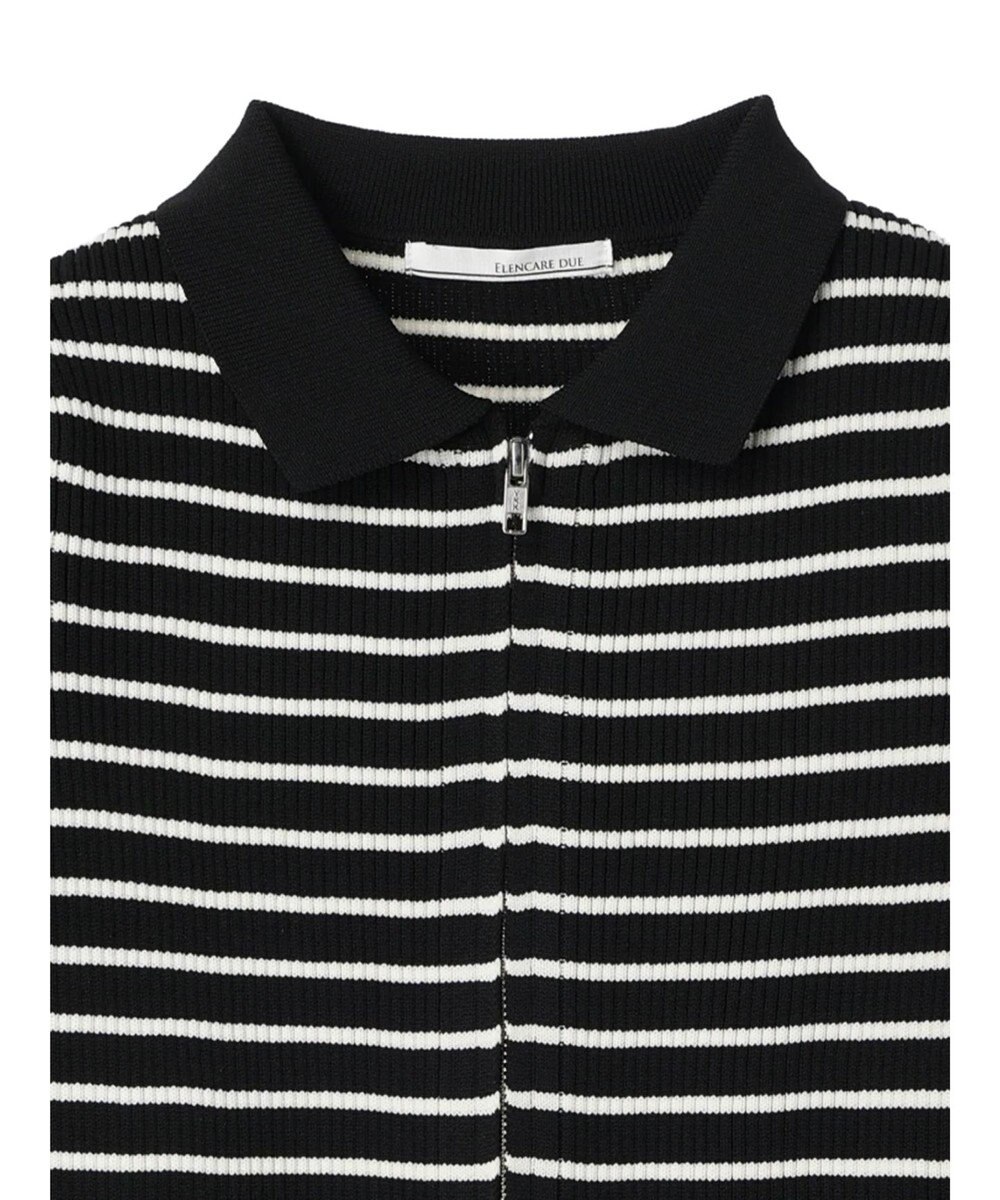 Green Parks ・ＥＬＥＮＣＡＲＥ　ＤＵＥ　Ｗ　ＺＩＰ　ボーダーカーデ 