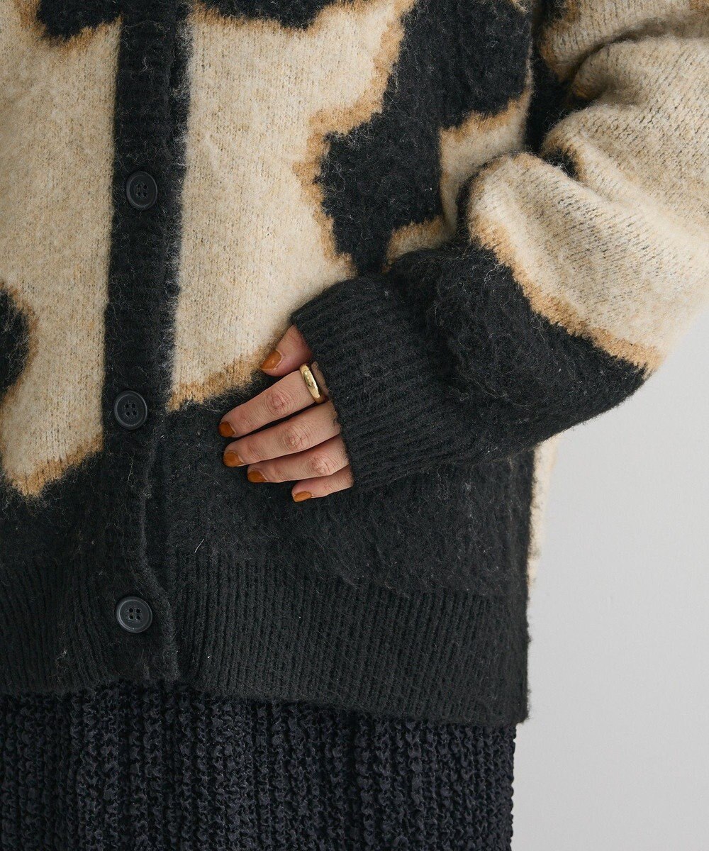 CRAFT STANDARD BOUTIQUE アニマルジャカードニットカーディガン 