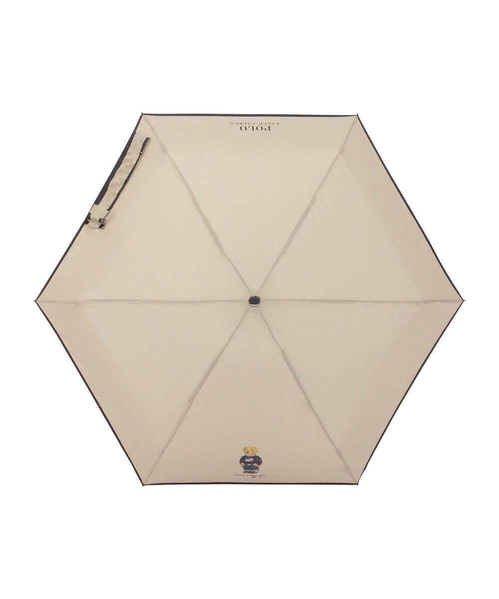 MOONBAT POLO RALPH LAUREN(ポロ ラルフローレン)FLAG BEAR 無地 5段折りたたみ傘 簡単開閉 